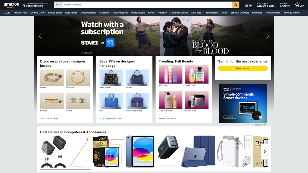 Website screenshot
