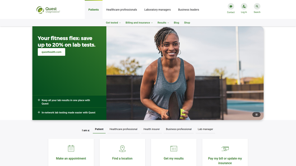 Website screenshot
