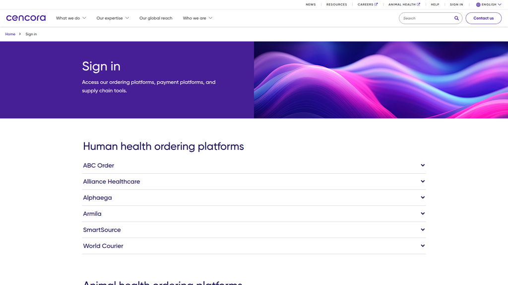 Website screenshot