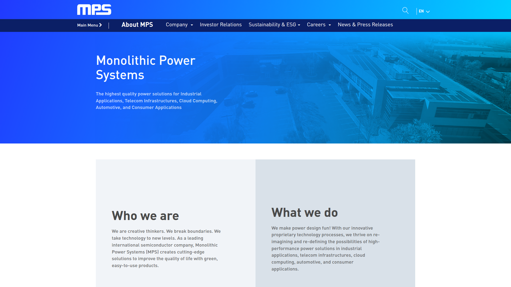 Website screenshot