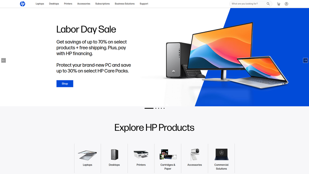 Website screenshot