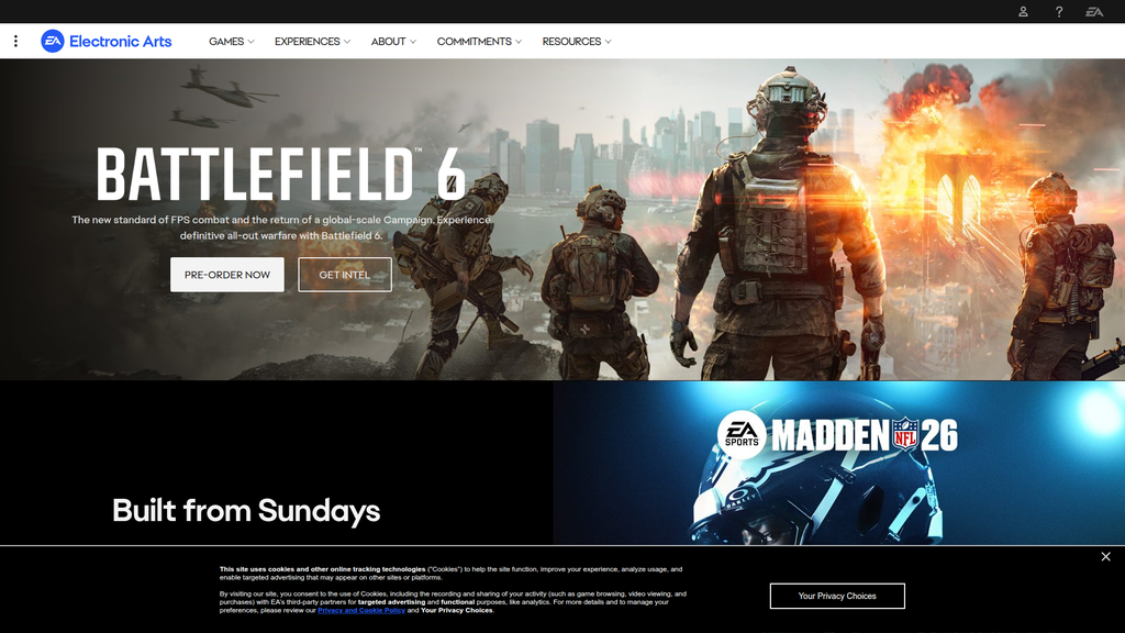Website screenshot