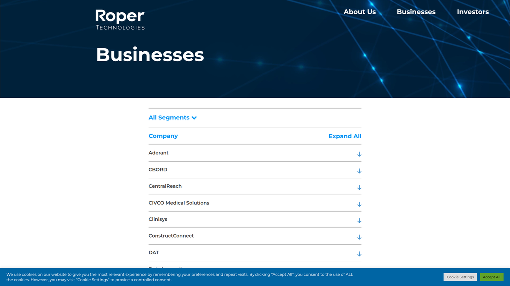 Website screenshot