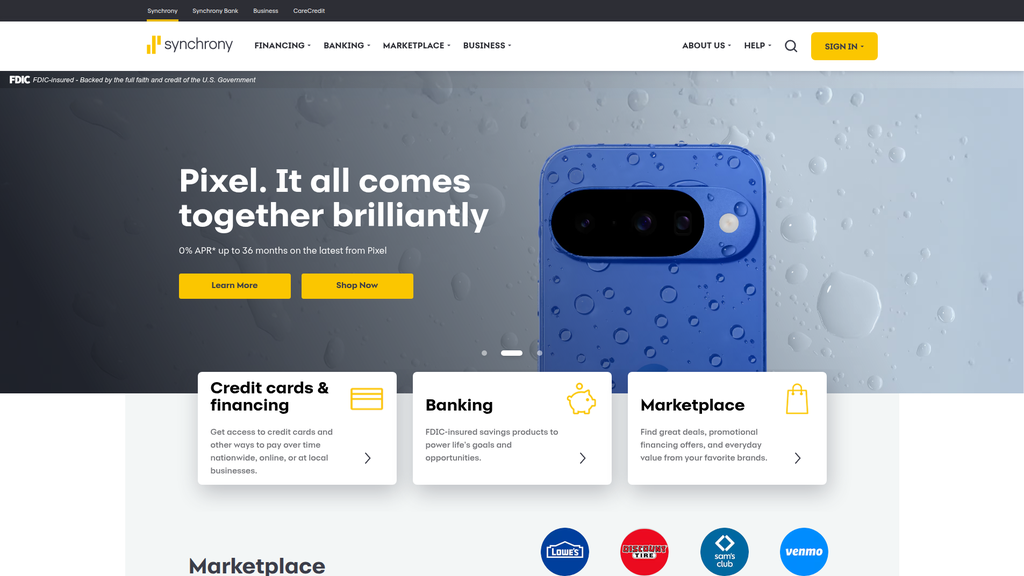 Website screenshot