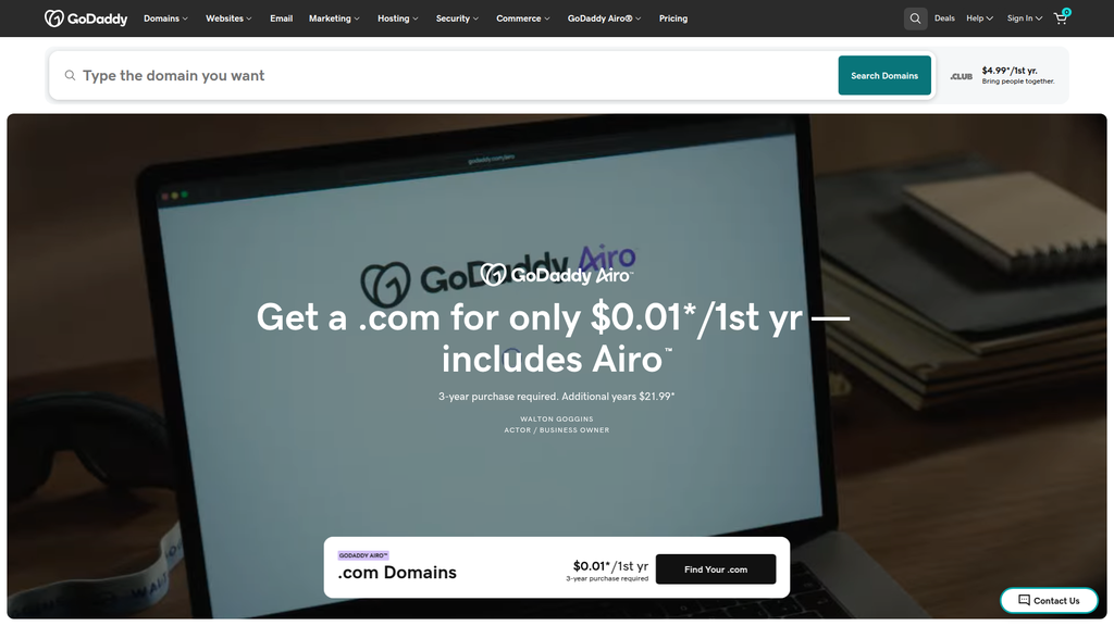 Website screenshot