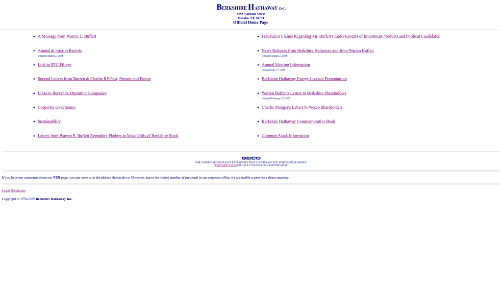 Website screenshot