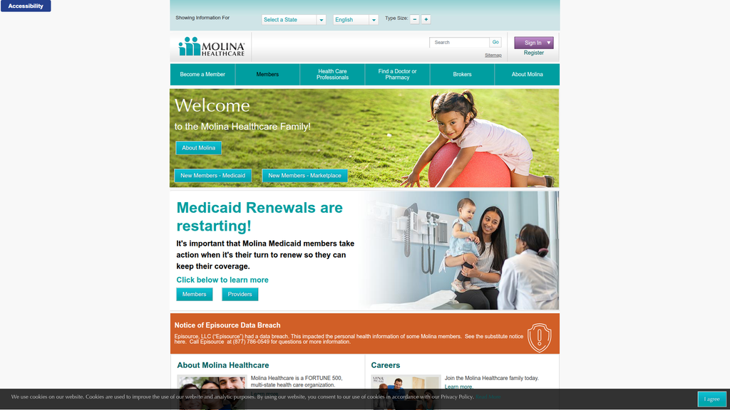 Website screenshot
