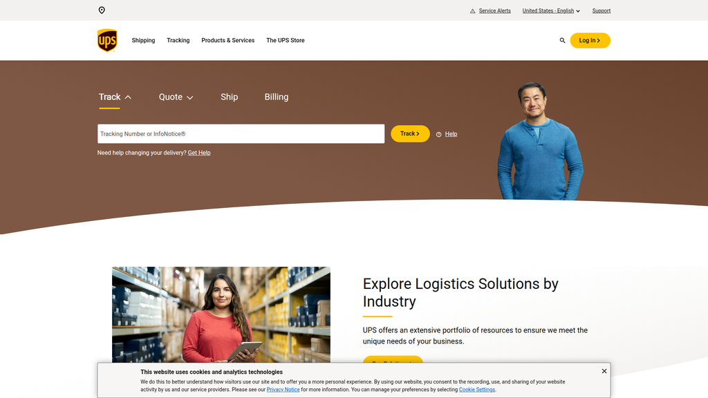 Website screenshot