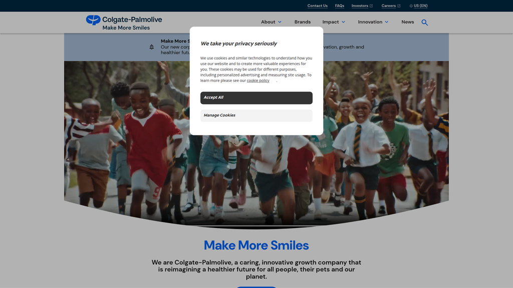 Website screenshot