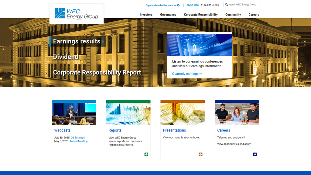 Website screenshot