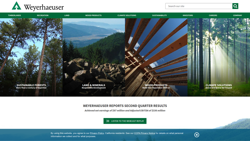 Website screenshot