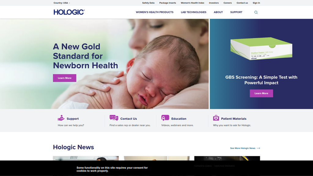 Website screenshot