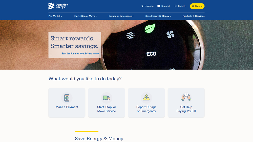 Website screenshot