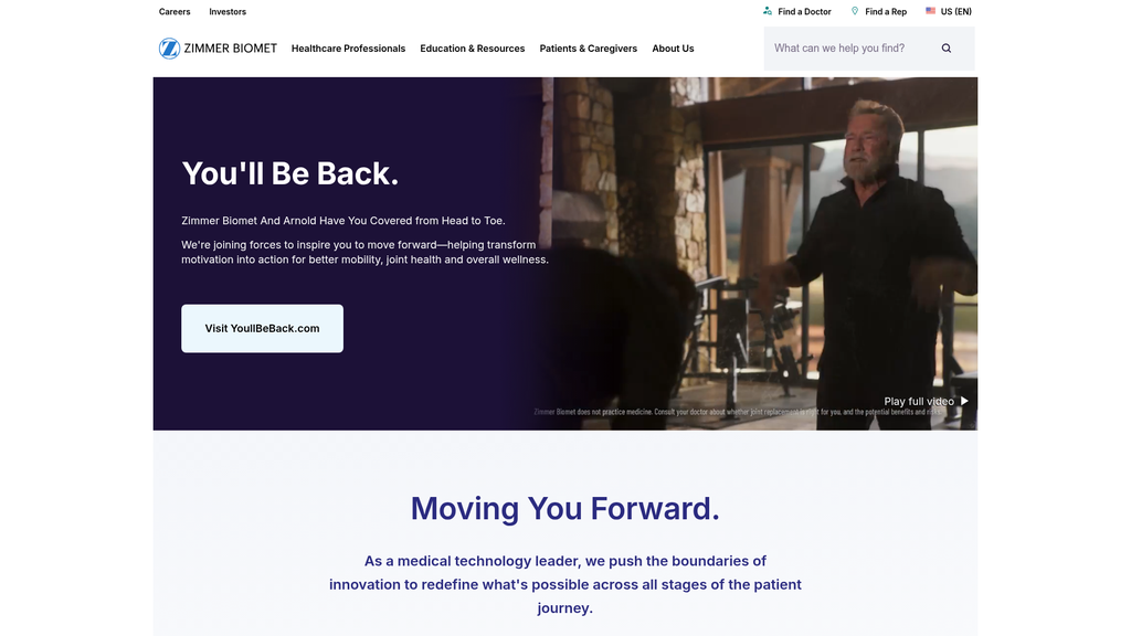 Website screenshot