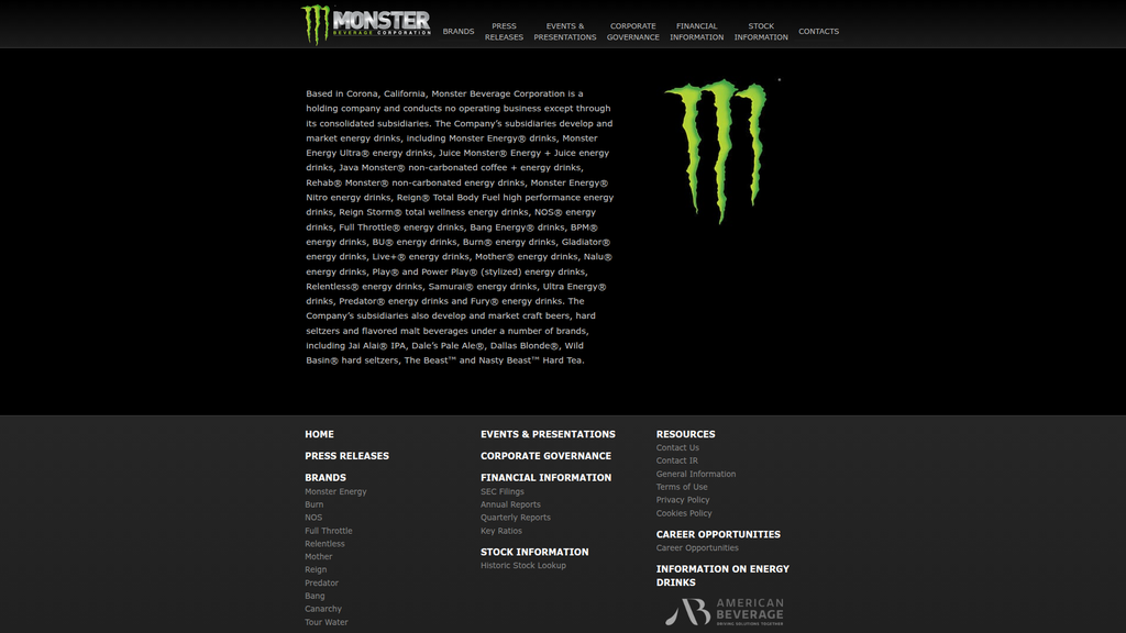 Website screenshot