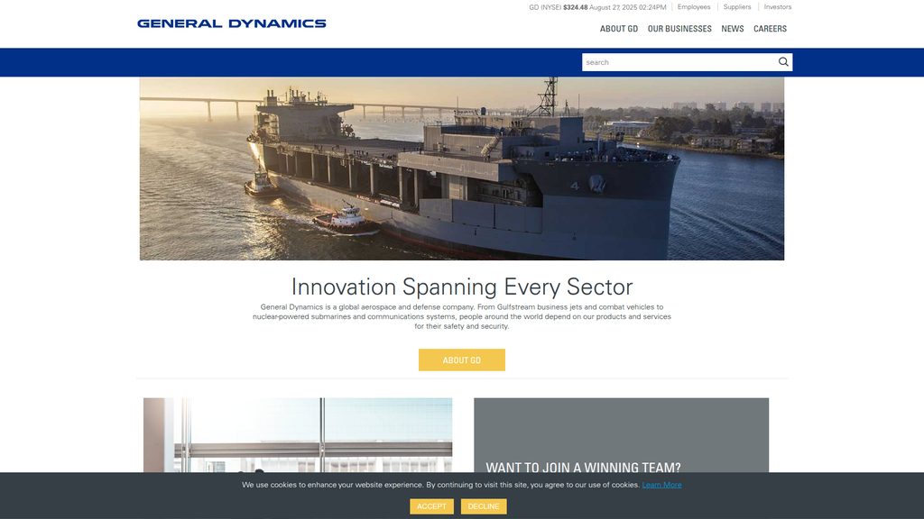 Website screenshot