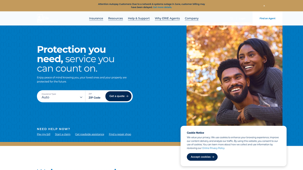 Website screenshot