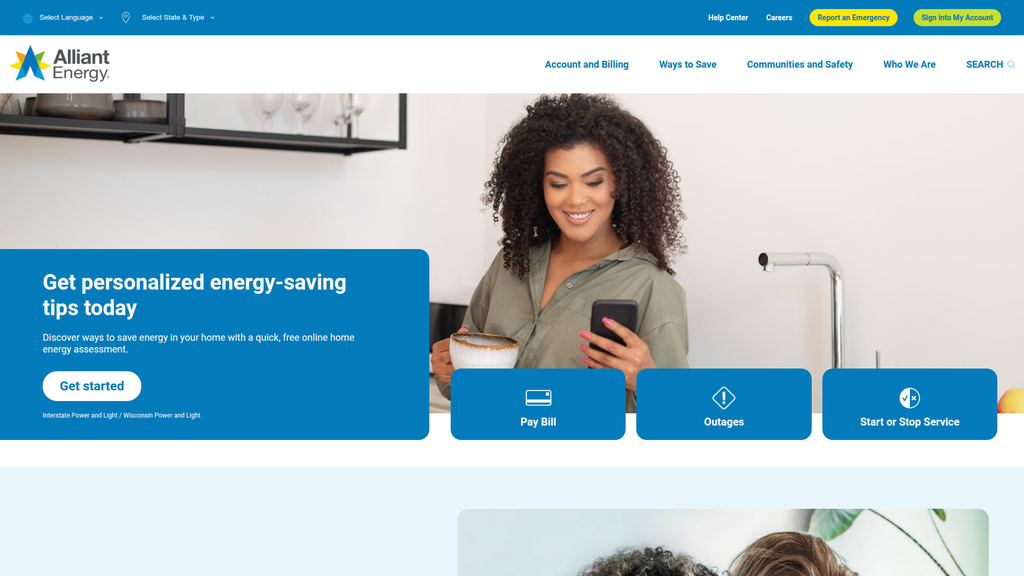 Website screenshot