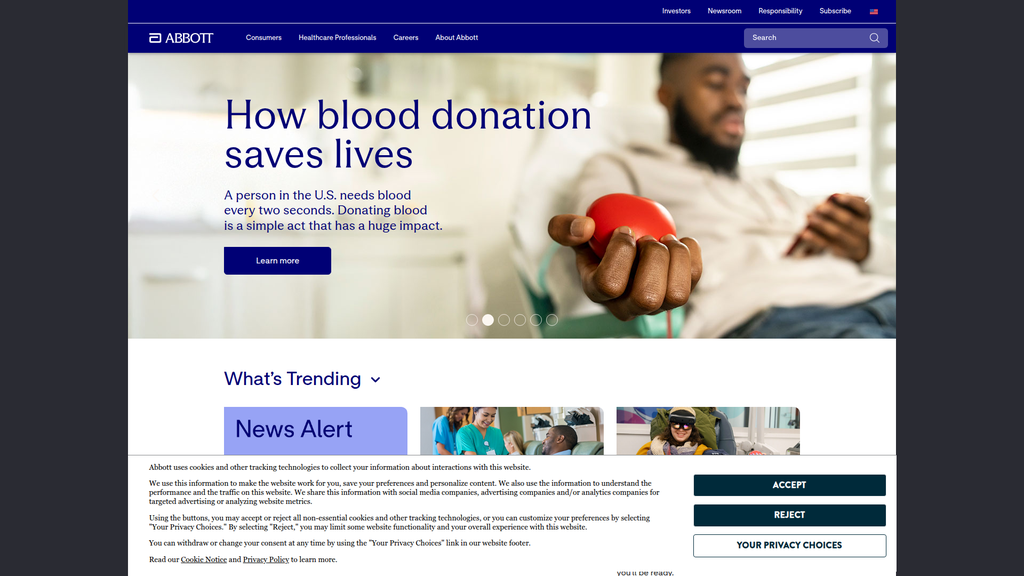 Website screenshot