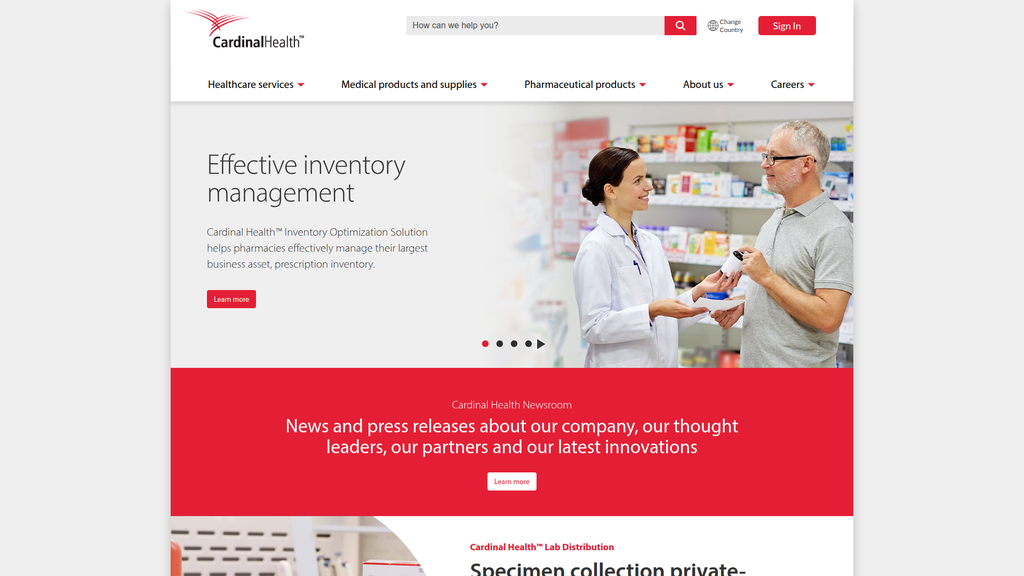Website screenshot